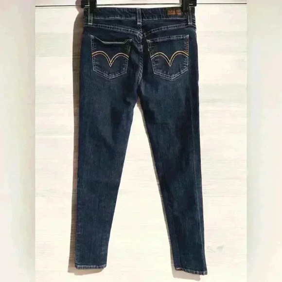 Levi's 535 Juniors 9S/C Legging Skinny Blue Denim Jeans Stretch Original VTG Y2K - Picture 8 of 16